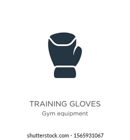 Training gloves icon vector. Trendy flat training gloves icon from gym and fitness collection isolated on white background. Vector illustration can be used for web and mobile graphic design, logo, 