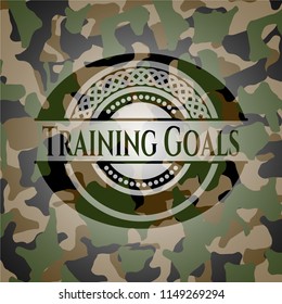Training Goals camouflaged emblem
