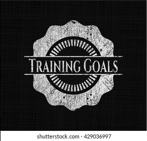 Training Goals on chalkboard