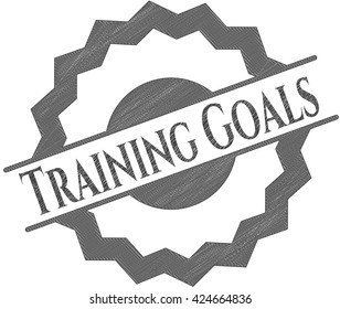 Training Goals pencil emblem