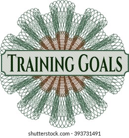 Training Goals rosette (money style emplem)