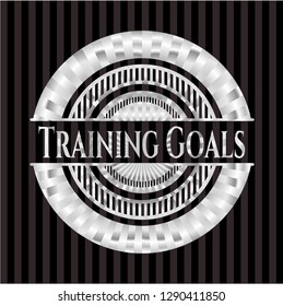Training Goals silvery emblem