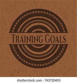 Training Goals wood emblem. Retro