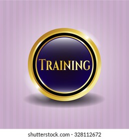 Training golden emblem