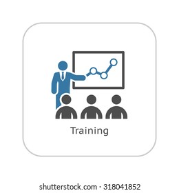 Training Icon. Business Concept. Flat Design. Isolated Illustration.