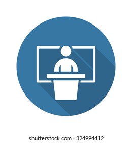 Training Icon. Business Concept. Flat Design. Isolated Illustration.