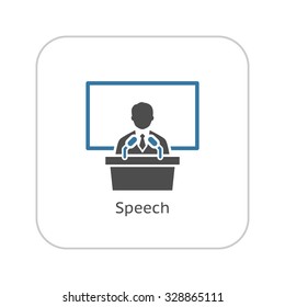 Training Icon. Business Concept. Flat Design. Isolated Illustration.