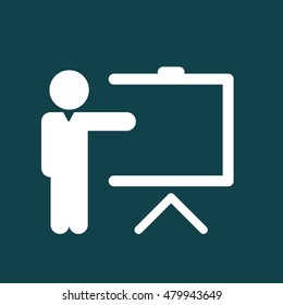 Training Icon. Business Concept. Flat Design.