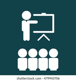 Training Icon. Business Concept. Flat Design.