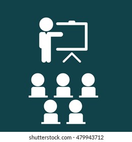 Training Icon. Business Concept. Flat Design.