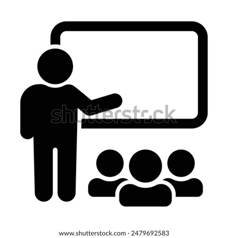 Training icon collection. Training, conference, presentation symbol. Vector Illustration.