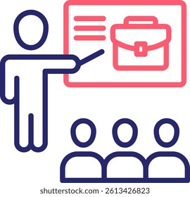 Training Icon Color Vector Illustration