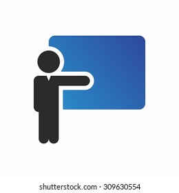 Training icon. Conference Vector Illustration