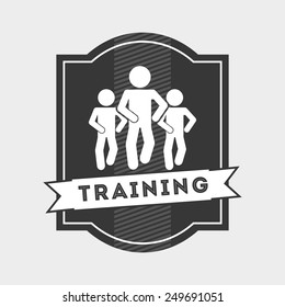 training icon design, vector illustration eps10 graphic