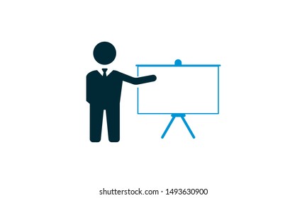 Training icon for education and skill development designs