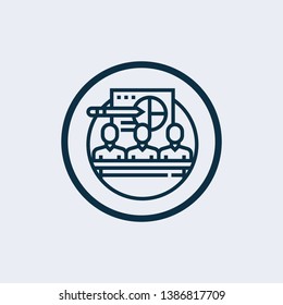 Training icon. Element of colleagues icon for mobile concept and web apps. Detailed training icon can be used for web and mobile