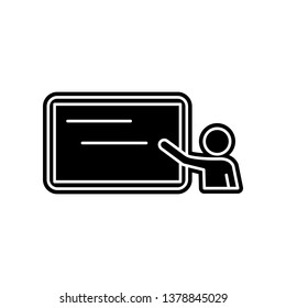 Training icon. Element of Education for mobile concept and web apps icon. Glyph, flat icon for website design and development, app development