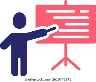 Training Icon Fill Vector Illustration