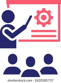 Training Icon Fill Vector Illustration