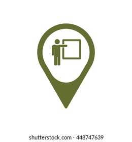 Training    icon. Flat design.