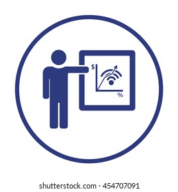 Training  icon. Flat design.