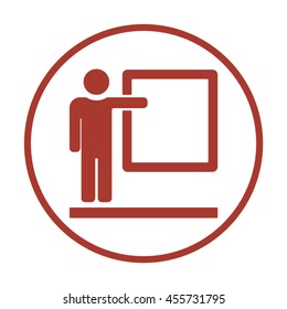 Training    icon. Flat design.