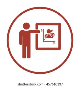 Training  icon. Flat design.