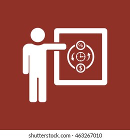 Training  icon. Flat design.