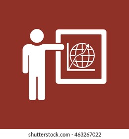 Training  icon. Flat design.