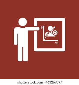 Training  icon. Flat design.