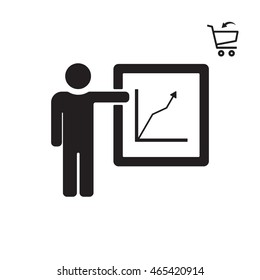 Training  icon. Flat design.