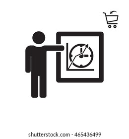 Training  icon. Flat design.