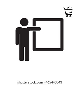 Training    icon. Flat design.