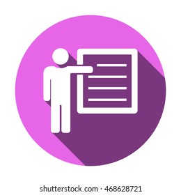 Training    icon. Flat design.
