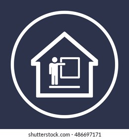 Training  icon. Flat design.