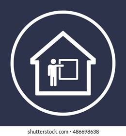 Training  icon. Flat design.