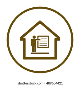 Training  icon. Flat design.