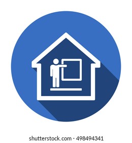 Training  icon. Flat design.