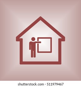 Training  icon. Flat design.