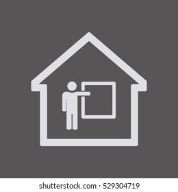 Training  icon. Flat design.