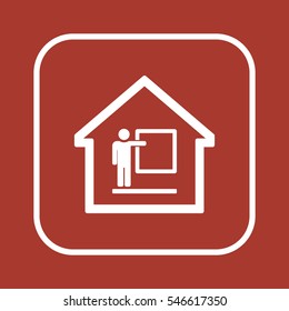 Training  icon. Flat design.