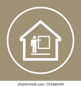 Training  icon. Flat design.