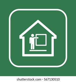 Training  icon. Flat design.