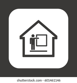 Training  icon. Flat design.