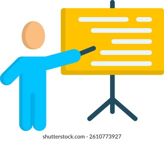 Training Icon Flat Vector Illustration