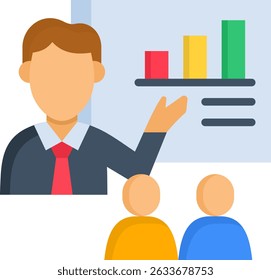 Icono de entrenamiento Ilustración vectorial plana
