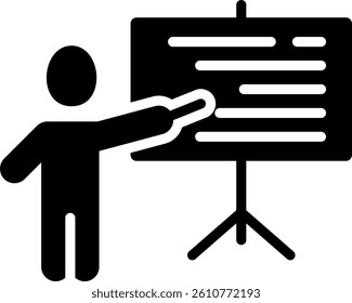 Training Icon Glyph Vector Illustration