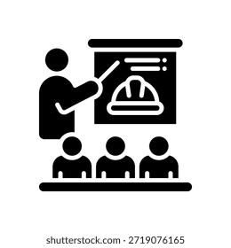 Training Icon Glyph Vector Illustration
