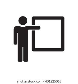 Training  icon,  isolated. Flat  design.