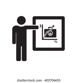 Training  icon,  isolated. Flat  design.